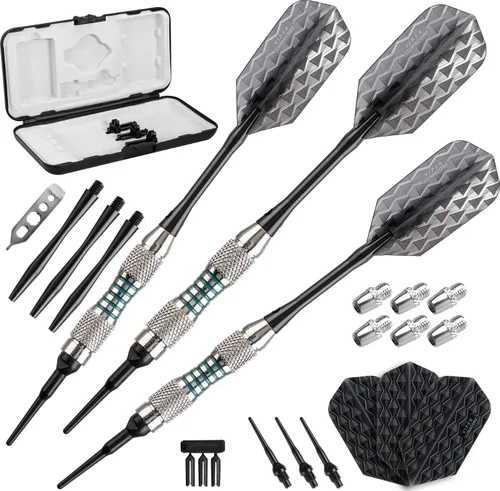 Vista 14 de Viper by GLD Products Bobcat Adjustable Weight Soft Tip Darts with Storage/Travel Case