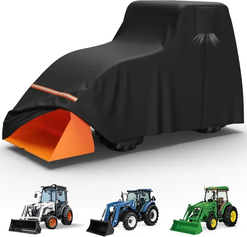Vista 8 de STARTWO Cubierta Completa para Tractor Impermeable de Servicio Pesado, Universal se Adapta a la Mayoría de Tractores Utilitarios Compactos