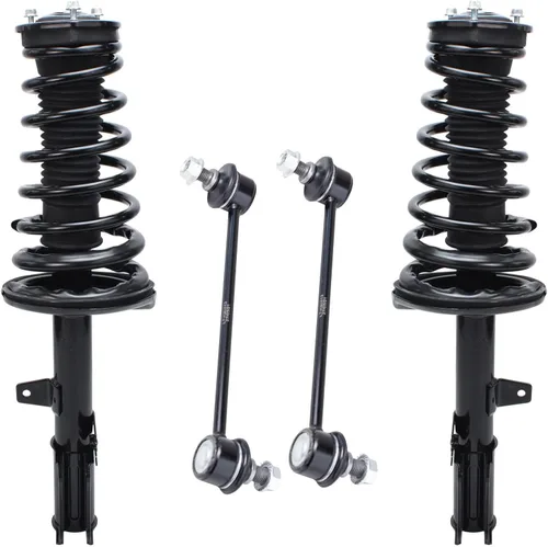 Vista 87 de Detroit Axle - 4 barras estabilizadoras de puntales delanteros para Kia Forte Koup 10-13 12-13 Forte5, puntales y barras estabilizadoras de resorte