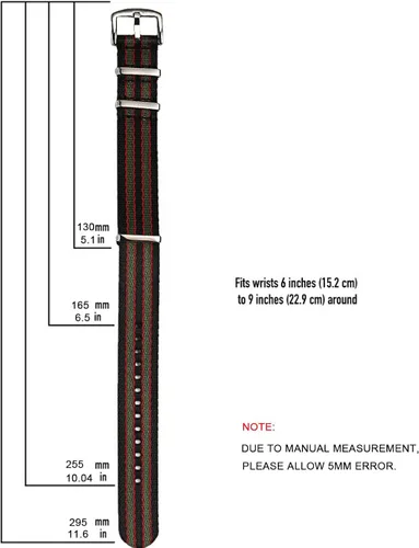 Vista 4 de Pbcode Military Ballistic Nylon Watch Strap 18mm 20mm 22mm Premium Nylon Watch Bands for Men