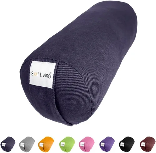Vista 141 de Sol Living Almohada de yoga rectangular para meditación, accesorios de meditación de algodón, almohada de meditación restaurativa de yoga, almohada