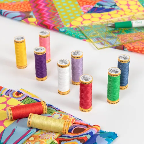 Vista 3 de Gutermann - Juego de hilos de algodón, resorte, 10 carretes
