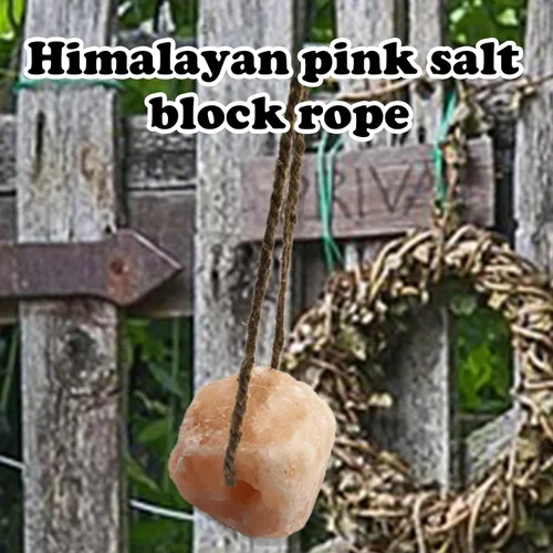 Vista 3 de Sal del Himalaya - Bloque de minerales naturales para caballos, ganados, ciervos, cabras y otros ganados de larga duración (2.4-3.3 libras)