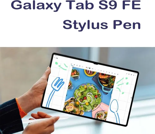 Vista 5 de Tab S9 FE S Pen - Lápiz capacitivo para Samsung Galaxy Tab S9 FE Plus + 5 Beige