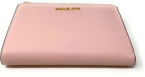Vista 5 de Michael Kors - Billetera de viaje con doble cremallera, para mujer, modelo Jet Set, con correa para la muñeca