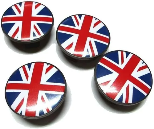 Vista 3 de Union Jack - Cubierta central de cubo de rueda para MK2 R56 R55 R57 R58 (2.126 in) (reemplazo)
