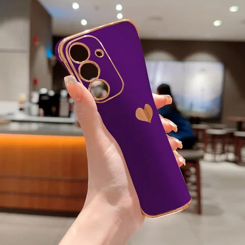 Vista 40 de phylla Funda de teléfono compatible con Samsung Galaxy A12 de 6.5 pulgadas, lindo corazón chapado en oro, elegante funda de lujo para mujer