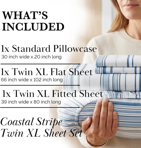 Vista 95 de Southshore Fine Living, Inc. Colección Winter Brush, juego de sábanas de 3 piezas para cama individual, sábana bajera con bolsillo profundo de 14