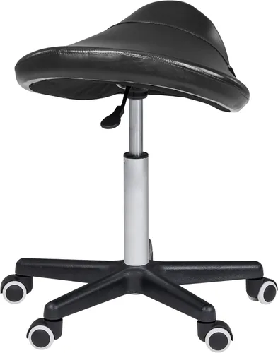 Vista 4 de Master Taburete de masaje en estilo silla de montar con tapizado de NanoSkin, 91557, Negro, 1, 1