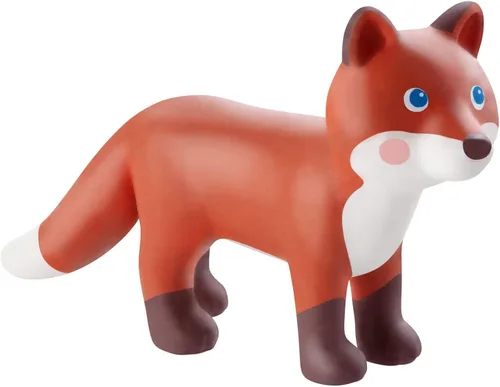 Vista 2 de HABA Little Friends Fox - Figura de juguete de animales de bosque de plástico grueso