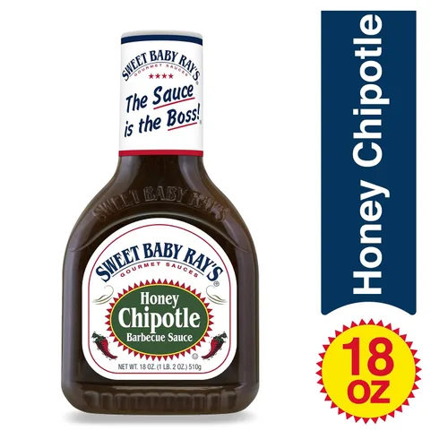 Vista 5 de Sweet Baby Ray's Salsa barbacoa de chipotle de miel (18 onzas (paquete de 2))