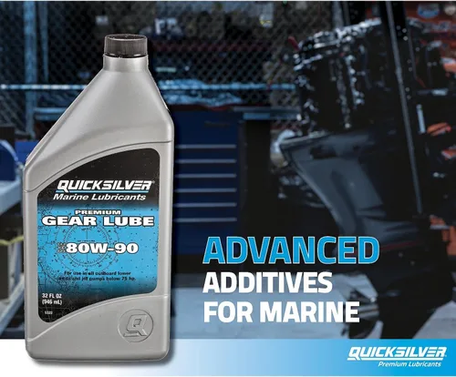 Vista 3 de Quicksilver de Mercury Marine Lubricante para marchas premium 80W-90, para motor marino, 32 onzas.