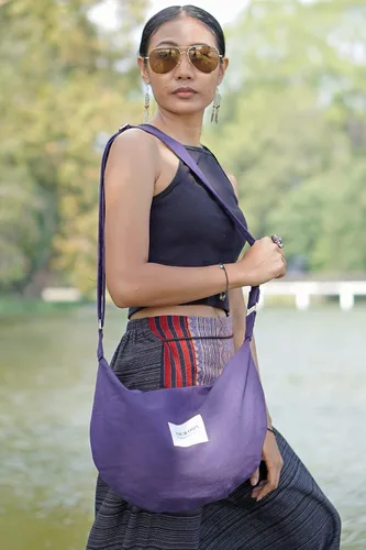 Vista 3 de Your Cozy Bolso bandolera para mujer, bolso grande para compras, bolso de mano con cremallera superior, bolso de mensajero hecho a mano