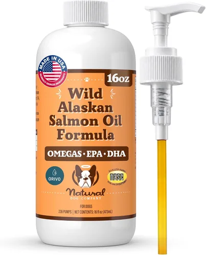 Vista 14 de Natural Dog Company - Aceite de salmón salvaje de Alaska para perros