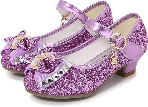 Vista 20 de Cadidi Dinos - Zapatos de vestir para niña, brillantes, princesa para fiesta