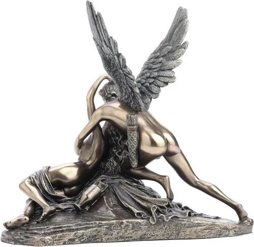 Vista 4 de Veronese Design Cupido y Psique Mitología Clásica Estatua Acabado Bronce