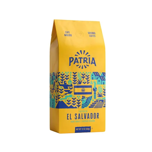 Vista 6 de Patria Café molido de tostado medio de Guatemala, bolsa de 12 oz (paquete de 1)