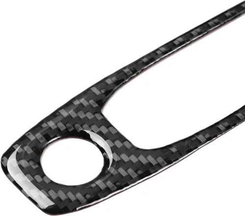 Vista 7 de 1 unidad de panel de cubierta de fibra de carbono, interruptor de faros delanteros Kit de ajuste interior para Tesla modelo 3 2017-2022 y modelo Y