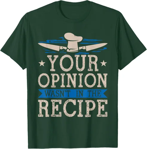 Vista 52 de Cooking Your Opinion Wasnot In The Recipe Chef Cook Baker - Camiseta, Negro, S