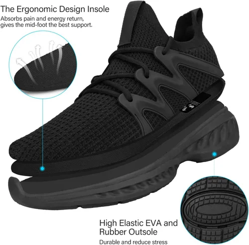 Vista 6 de Pujcs Zapatos para Mujeres Zapatos de Tenis Ligeros Zapatos de Gimnasio Antideslizantes para Entrenamiento Zapatos de Malla Transpirable