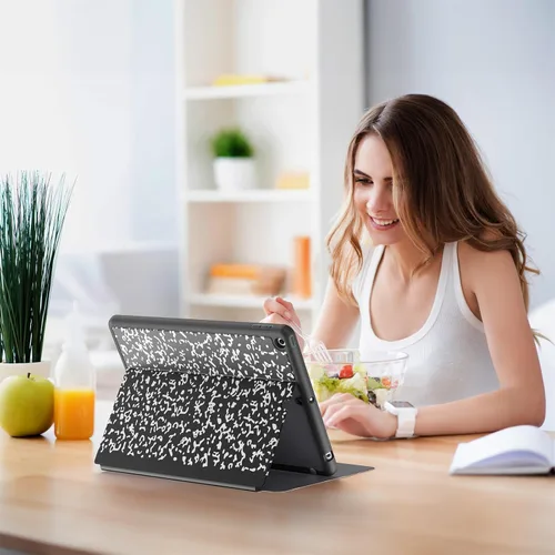 Vista 7 de Supveco Funda para iPad de 9ª/8ª/7ª Generación 10.2 pulgadas (Modelo 2021/2020/2019) con Soporte para Lápiz, Funda Folio Premium con Soporte