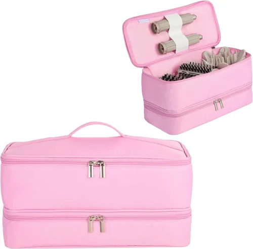 Vista 12 de Estuche de transporte de doble capa para Shark Flexstyle, estuche de viaje para Shark SpeedStyle, bolsa organizadora de almacenamiento portátil