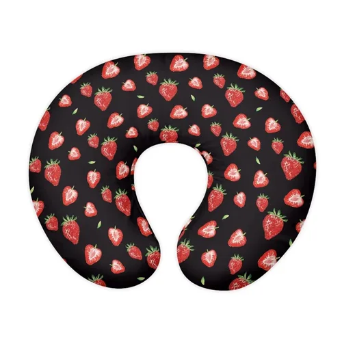 Vista 21 de Axolotl - Funda de almohada de lactancia de fresa para lactancia materna, fundas de almohada de lactancia, se ajusta a la almohada, elección