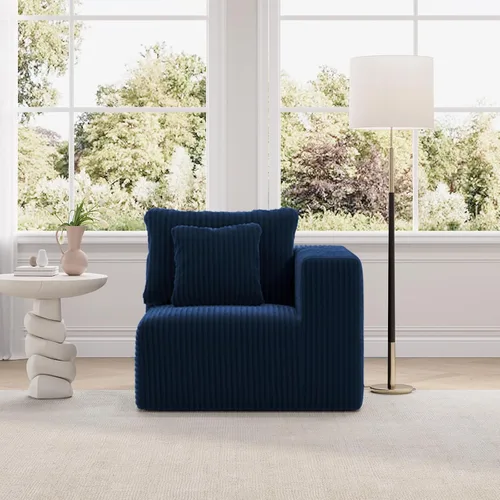 Vista 78 de Novilla - Sofá biplaza modular de 70.8 pulgadas, sofá modular de espacio pequeño, moderno sofá de nube con soporte Smarts Coil®, sofá seccional sin