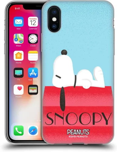 Vista 174 de Head Case Designs Snoopy Deco Dreams - Funda de gel suave con licencia oficial de Peanuts Blue Pattern compatible con Apple iPhone 7 Plus/iPhone 8