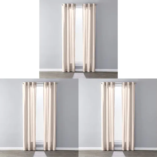 Vista 14 de SKL Home Sunsafe Raine - Par de paneles de cortinas para filtrar la luz, 40 x 95 pulgadas, 1 paquete, gris paloma