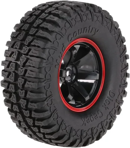 Vista 5 de Goolsky 4 piezas AUSTAR ax-3020 C 1.9 pulgadas Escala 1/10 neumáticos con llanta de rueda para 1/10 D90 SCX10 CC01 RC Rock Crawler, Rojo
