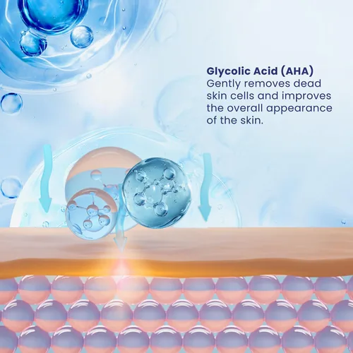 Vista 8 de Pili Ácido glicólico 10% de concentración – Suero iluminador, suavizante y exfoliante con AHA para colágeno y renovación celular Botella de 1