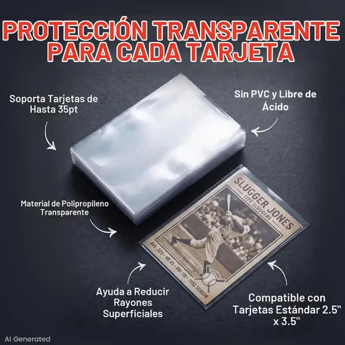 Vista 3 de Ultra Pro Fundas Penny – Capacidad para tamaño estándar de 2.5 x 3.5