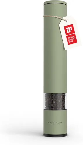 Vista 9 de LARS NYSØM - Molinillo de sal y pimienta de acero inoxidable con molinillo de cerámica ajustable, de diseño
