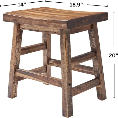 Vista 3 de [Usado] Alaterre Furniture Durango - Juego de 2 taburetes de bar de altura