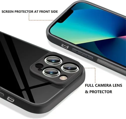 Vista 3 de Funda para iPhone 13 Pro Max, resistente, a prueba de golpes, protección de grado militar con soporte, agarre antideslizante, durabilidad