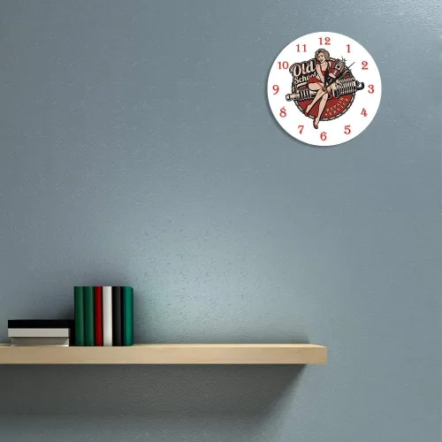 Vista 7 de The Geeky Days Garaje personalizado retro de la vieja escuela servicio de reparación de automóviles reloj de pared mecánico hombre cueva reloj