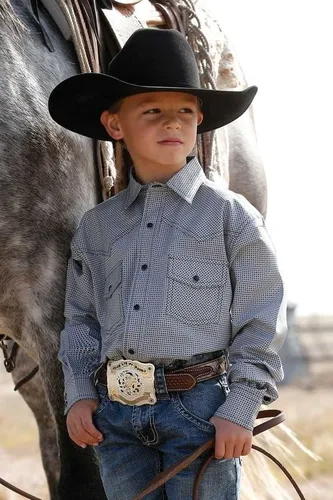 Vista 4 de Western Cowboy Cowgirl Hat for Kids Boys Girls Felt Fedora Hats (for Kids 3-6 Years)