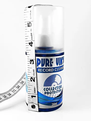 Vista 4 de Collector Protector Solución de limpieza de discos de alta calidad: limpiador de discos de vinilo líquido de 6.7 onzas y paño de microfibra