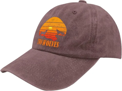 Vista 2 de Hats Two Wolves Baseball Caps, Vintage Dad Hats for Women
