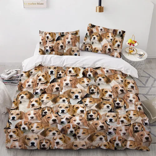 Vista 20 de Airedale Terrier - Juego de funda de edredón para amantes de los perros, juego de edredón para perros Bingley Terrier, juego de ropa de cama Perro