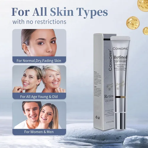 Vista 7 de Retinol Under Eye Cream - Anti-Aging Treatment for Dark Circles, Puffiness & Wrinkles, Gentle Formula for Men & Women to Reduce Fine Lines, 0.7 Fl Oz