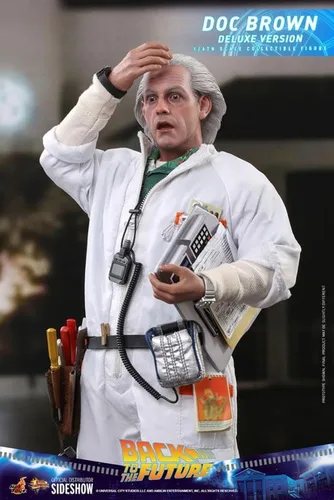 Vista 3 de Hot Toys Doc Brown - Deluxe Regreso al futuro
