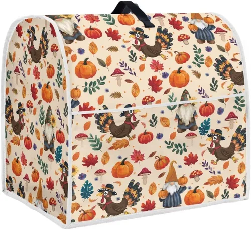 Vista 14 de Dreaweet Fall Pumpkin Print Kitchen Mixer Covers for Stand Mixer 4.5-5 qt, Kitchen Aid Accessories and Attachments, Washable