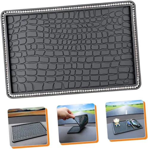 Vista 5 de Didiseaon Cojín único del tablero de instrumentos del coche de los accesorios del coche del cojín del teléfono del PVC para el adorno del tablero
