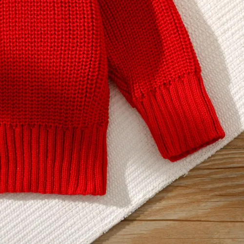 Vista 8 de PATPAT Suéter de punto para bebés y niñas, ropa de manga larga sólida cálida