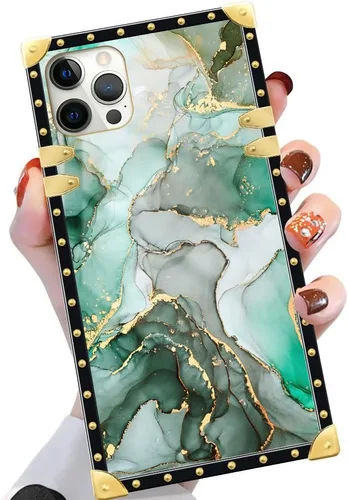 Vista 9 de Funda compatible con iPhone X/Xs, TPU suave de lujo y parte trasera de policarbonato duro para niñas y mujeres, funda protectora a prueba de golpes