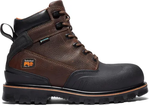 Vista 6 de Timberland PRO Rigmaster XT - Botas de trabajo impermeables con puntera de acero para hombre, 8.0 pulgadas / 20.32 cm. Marrón - Nuevo 2024