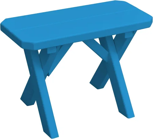 Vista 77 de Furniture Barn USA Pine - Banco cruzado de 2 pies, color negro
