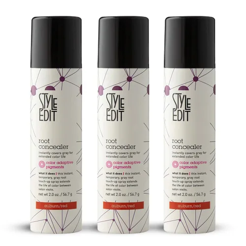 Vista 26 de Style Edit - Corrector de raíces, cubre instantáneamente canas y raíces, calidad de salón de belleza profesional